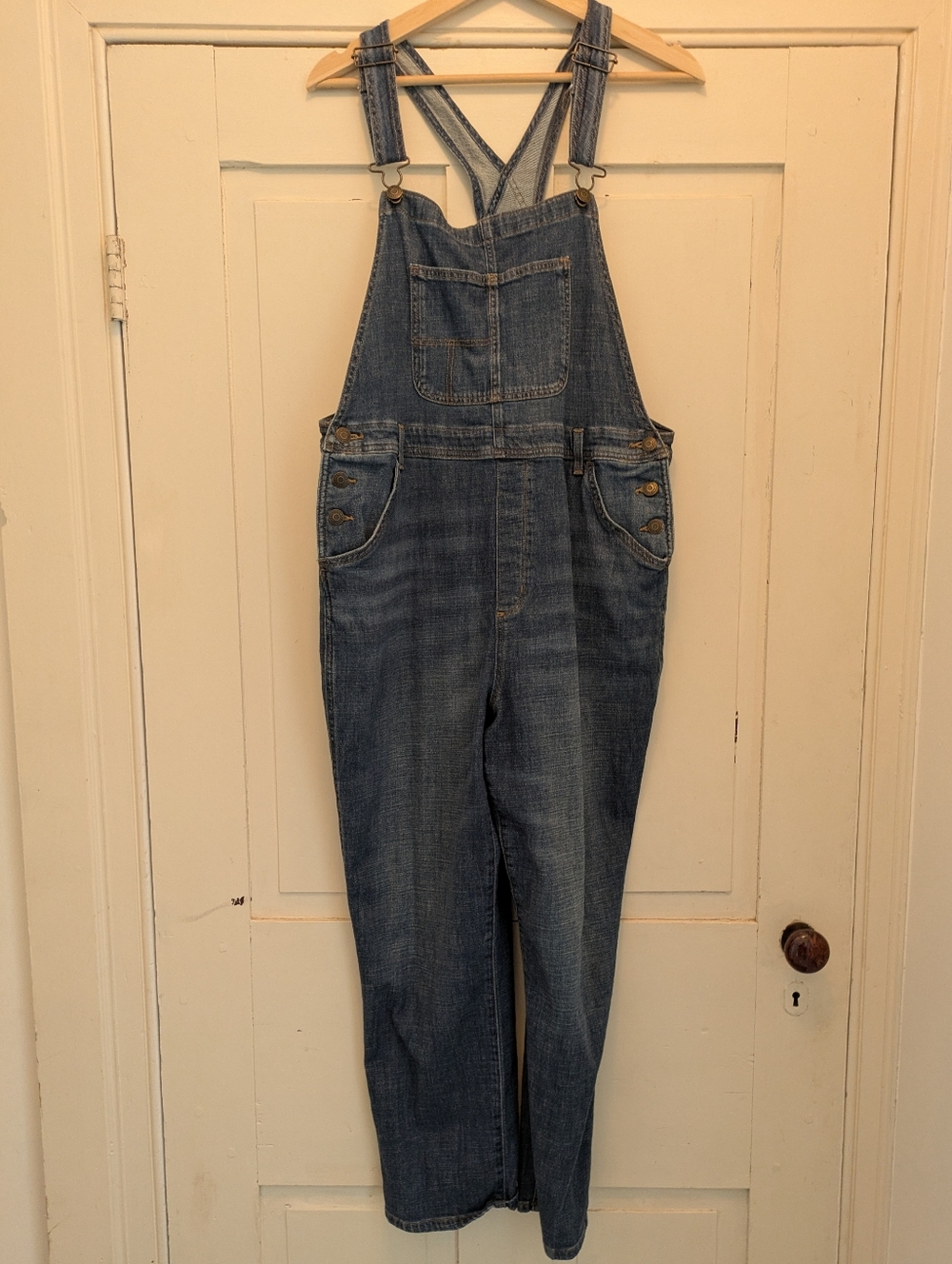 Sonoma Blue Denim Overalls- L (Oversized)